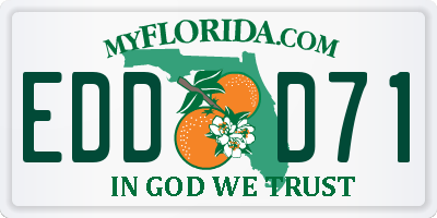 FL license plate EDDD71