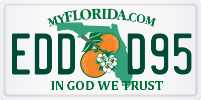 FL license plate EDDD95