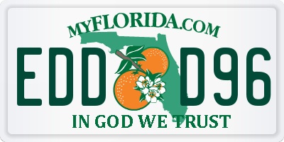 FL license plate EDDD96