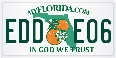 FL license plate EDDE06