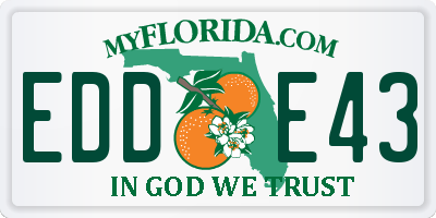 FL license plate EDDE43
