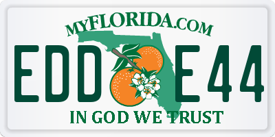 FL license plate EDDE44