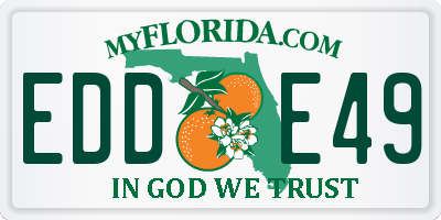 FL license plate EDDE49