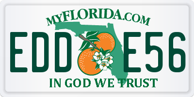 FL license plate EDDE56