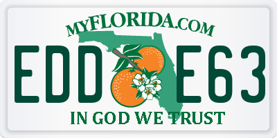 FL license plate EDDE63