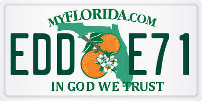 FL license plate EDDE71