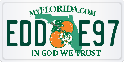 FL license plate EDDE97