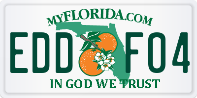 FL license plate EDDF04