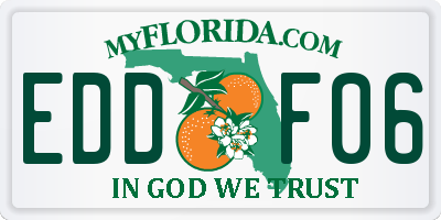 FL license plate EDDF06