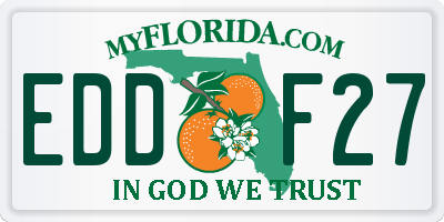FL license plate EDDF27