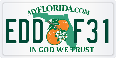 FL license plate EDDF31