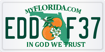 FL license plate EDDF37