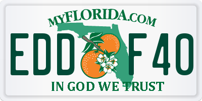 FL license plate EDDF40