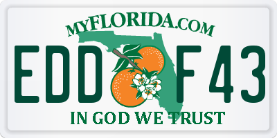 FL license plate EDDF43