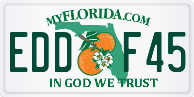 FL license plate EDDF45