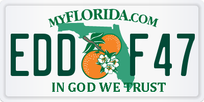 FL license plate EDDF47