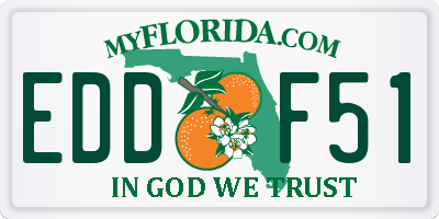 FL license plate EDDF51