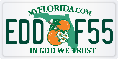 FL license plate EDDF55