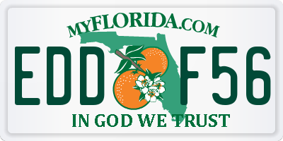 FL license plate EDDF56