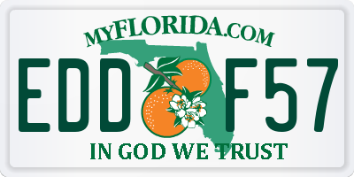 FL license plate EDDF57