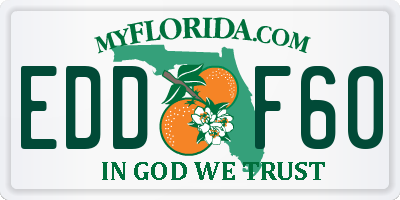 FL license plate EDDF60