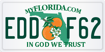 FL license plate EDDF62