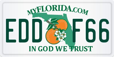 FL license plate EDDF66