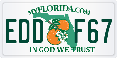 FL license plate EDDF67