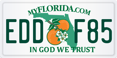 FL license plate EDDF85