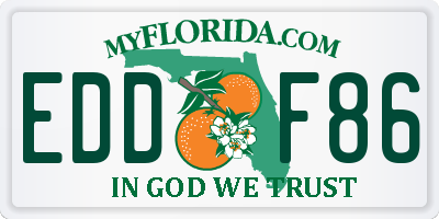 FL license plate EDDF86