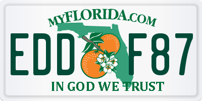 FL license plate EDDF87