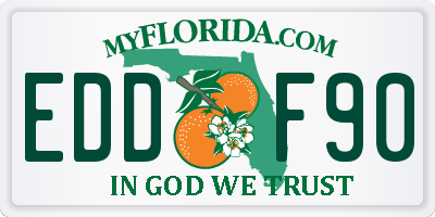 FL license plate EDDF90
