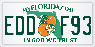 FL license plate EDDF93