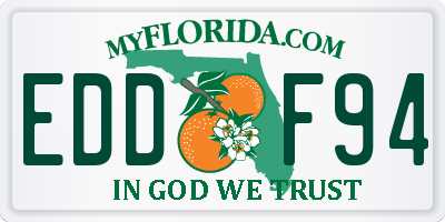 FL license plate EDDF94