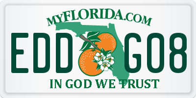 FL license plate EDDG08