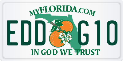 FL license plate EDDG10