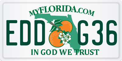 FL license plate EDDG36