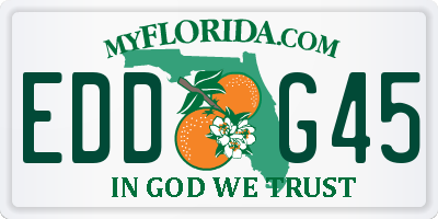 FL license plate EDDG45