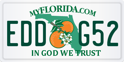 FL license plate EDDG52