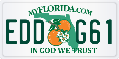 FL license plate EDDG61