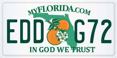 FL license plate EDDG72
