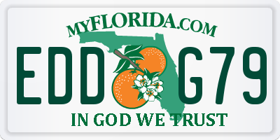 FL license plate EDDG79