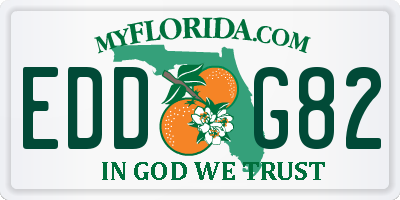 FL license plate EDDG82