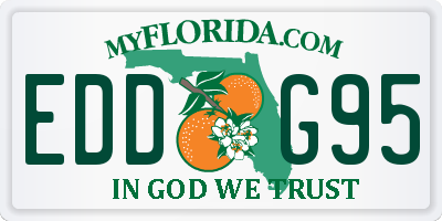 FL license plate EDDG95