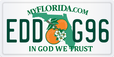 FL license plate EDDG96