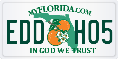 FL license plate EDDH05