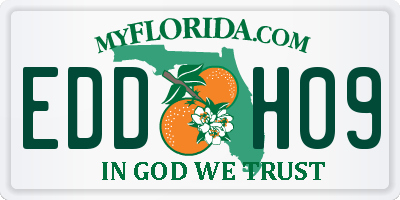 FL license plate EDDH09