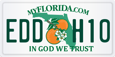 FL license plate EDDH10