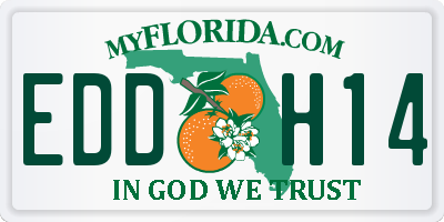 FL license plate EDDH14