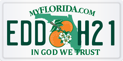 FL license plate EDDH21